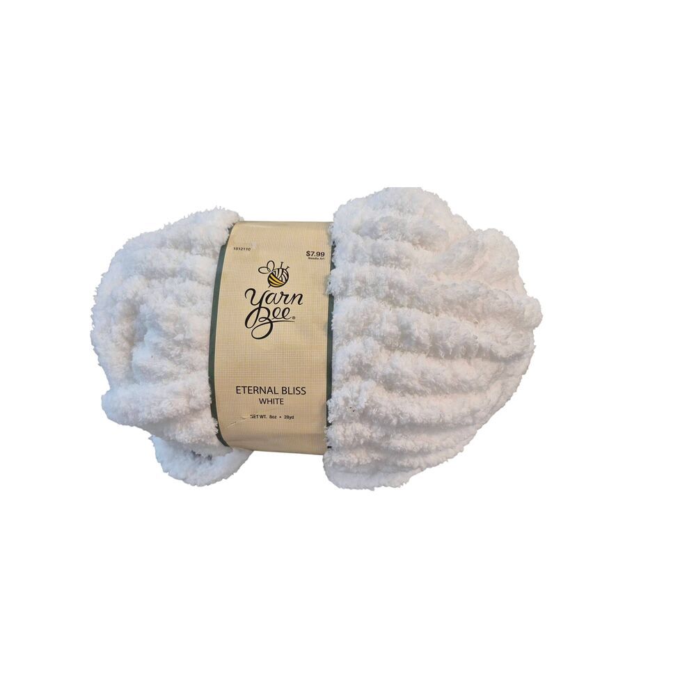 Yarn Bee Eternal Bliss Yarn - White (Jumbo Weight) NEW NWT